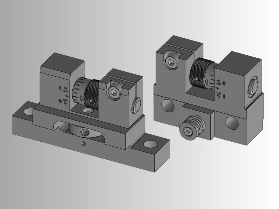 3D modeliranje mikrometarskih pozicionera mašine